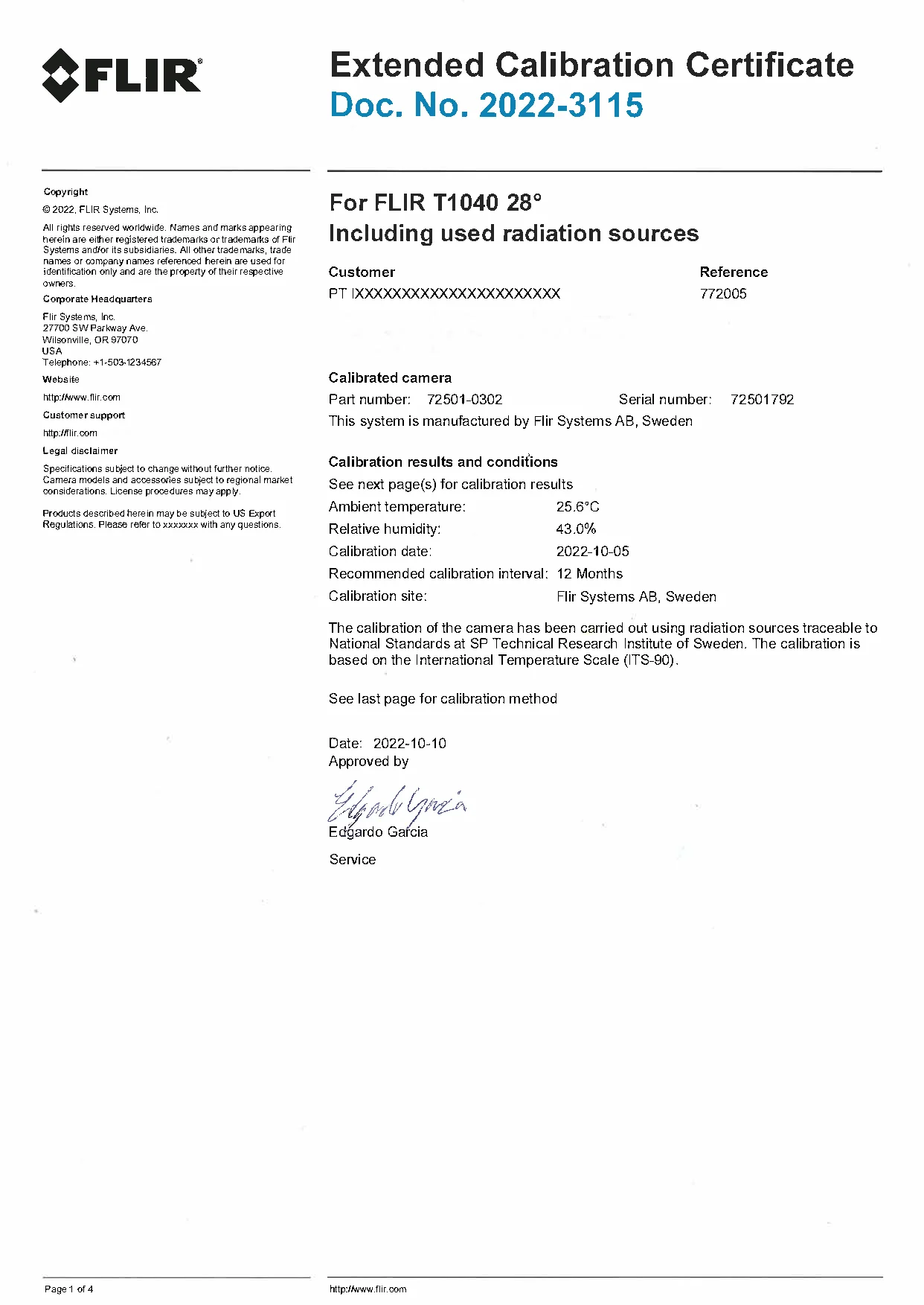 kalibrasi kamera flir